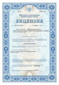 Фото лицензии клиники "Арс Медика на Московском (правое крыло)" - 1